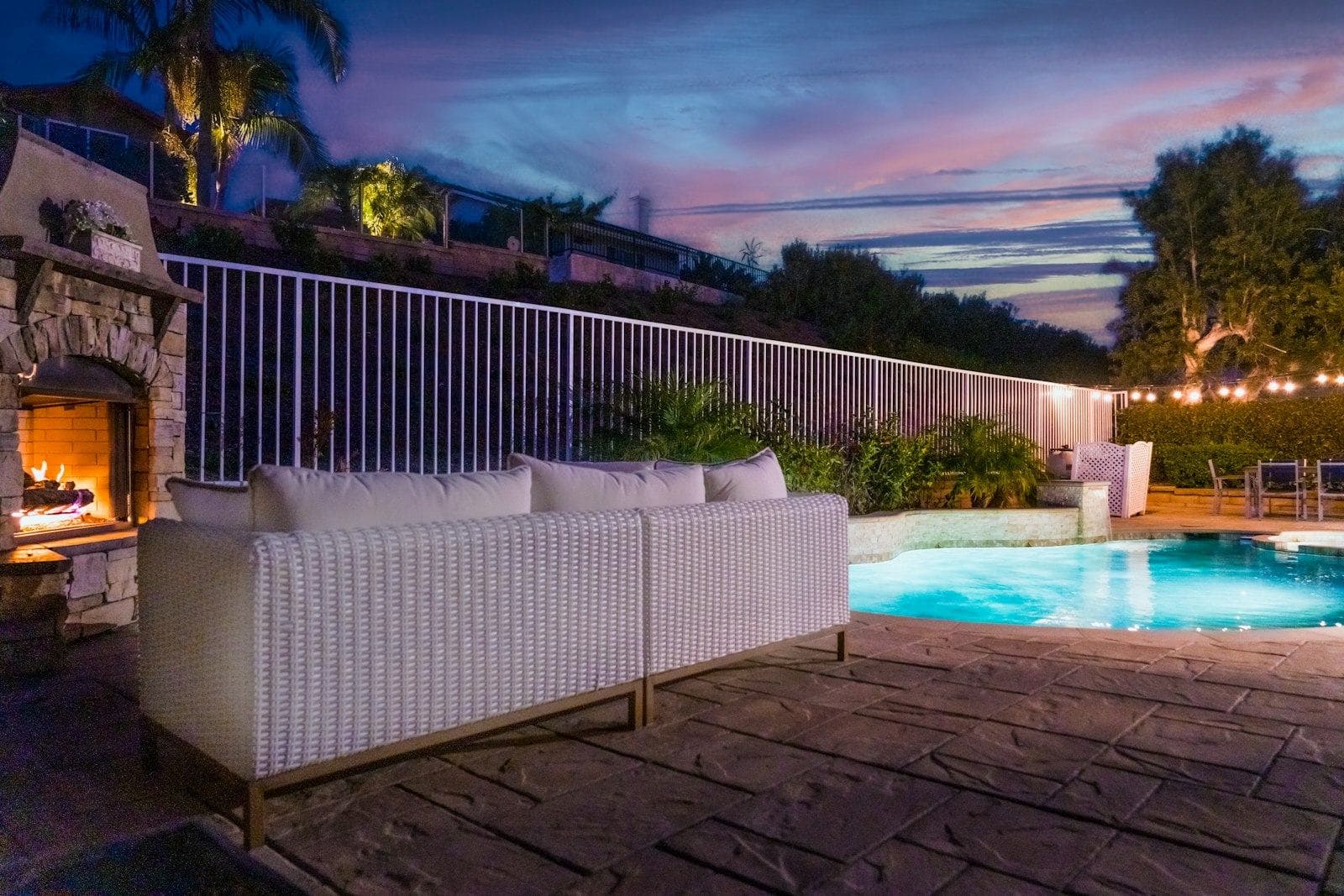 Modern villa backyard after landscaping by Oasis